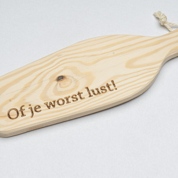 Worstenplankje 'of je worst lust'