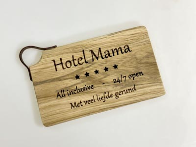 Snijplank 'Hotel Mama'