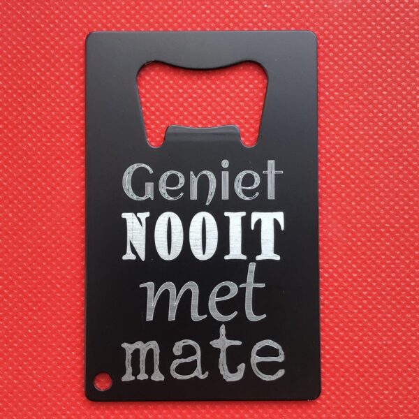 Opener geniet nooit met mate